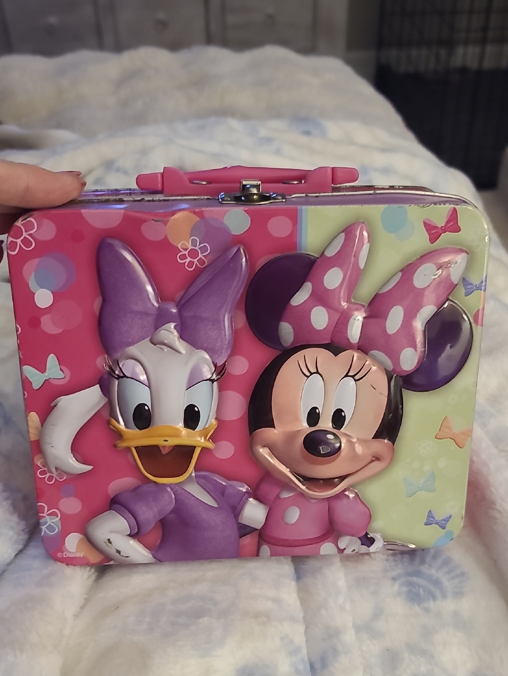 Minnie & Daisy Metal Lunchbox - Pink & Purple